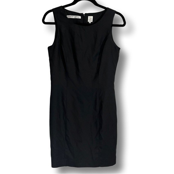 Vintage Caroline Kendrick Silk Blend Strapless Sheath Cocktail Dress Size 4 - Picture 1 of 7